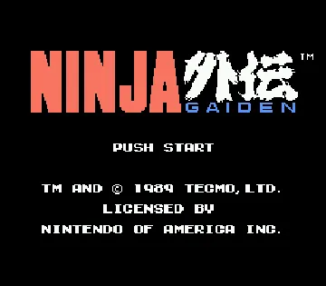 Ninja Gaiden (USA) (Beta) screen shot title